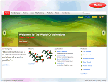 Tablet Screenshot of macroadhesive.com